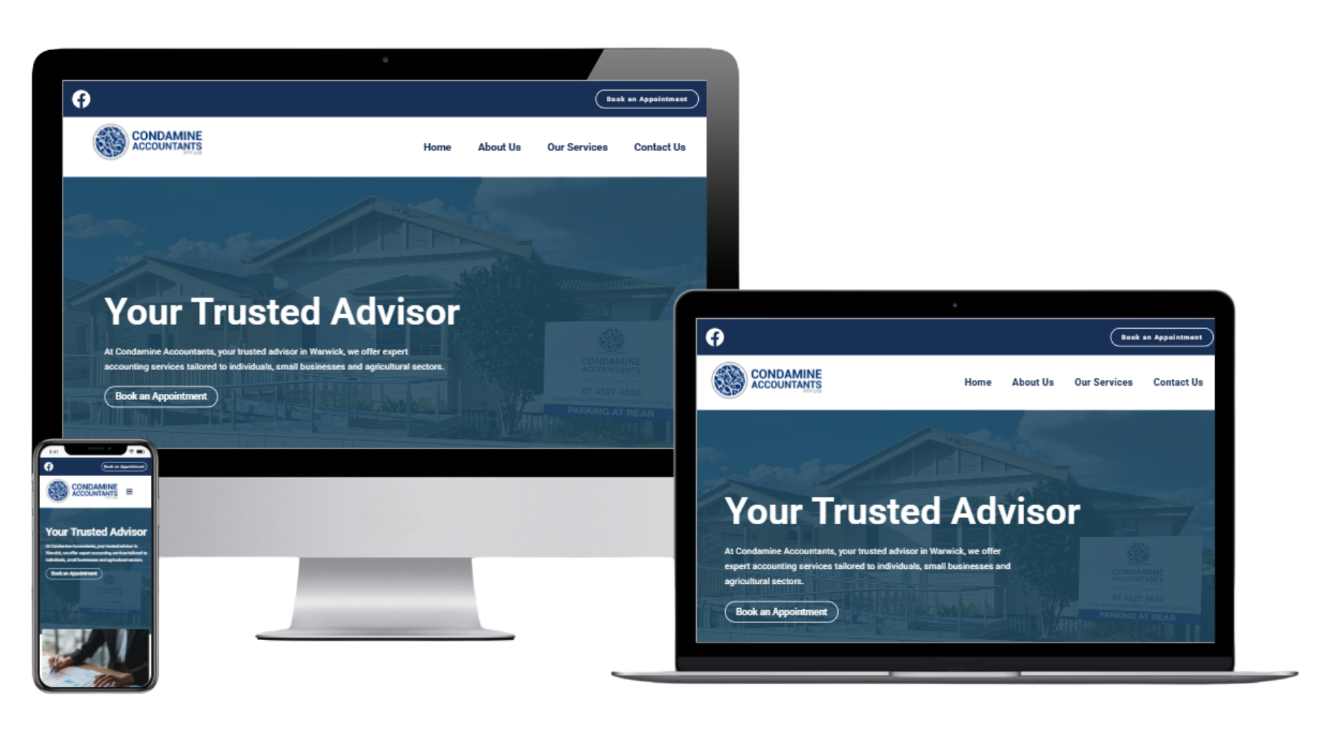 Small business accounting and bookkeeping website design